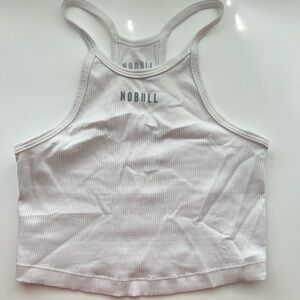 Nobull ribbed halter crop tank